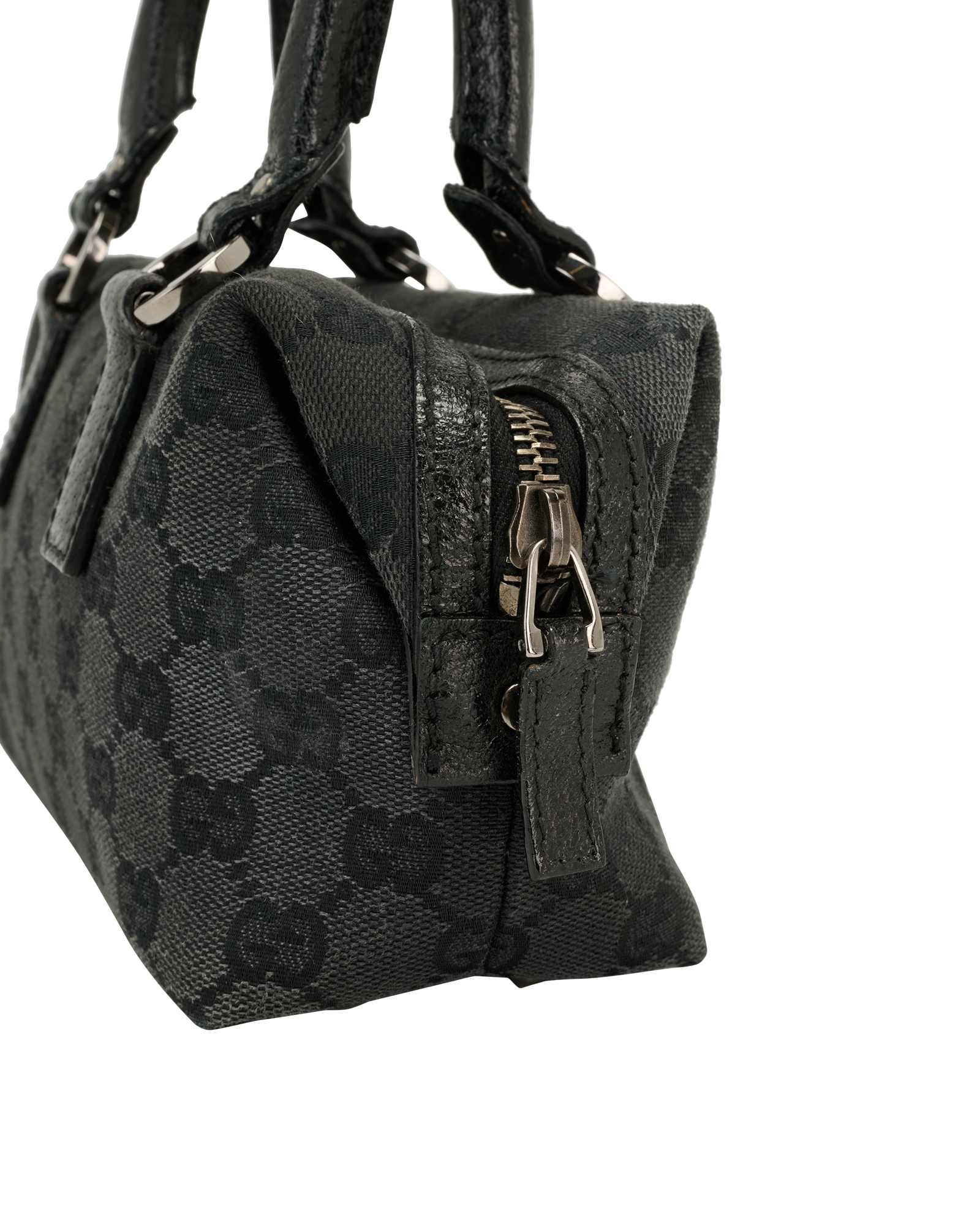 Mini GG Boston, &pound;320, Handbags, Black, Canvas, Other view